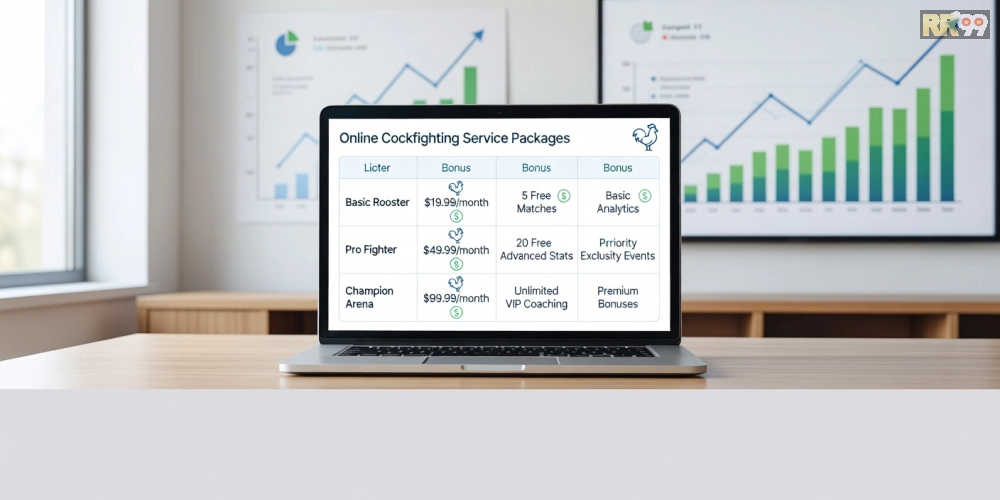 Caption bảng giá các gói dịch vụ đá gà trực tuyến với ưu đãi hấp dẫn năm 2025