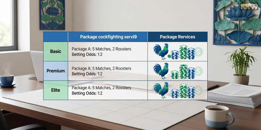 Bảng giá chi tiết các gói dịch vụ đá gà chọi rr99 năm 2025