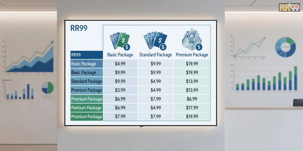 Bảng giá chi tiết các gói tải game bài rr99 cập nhật năm 2025
