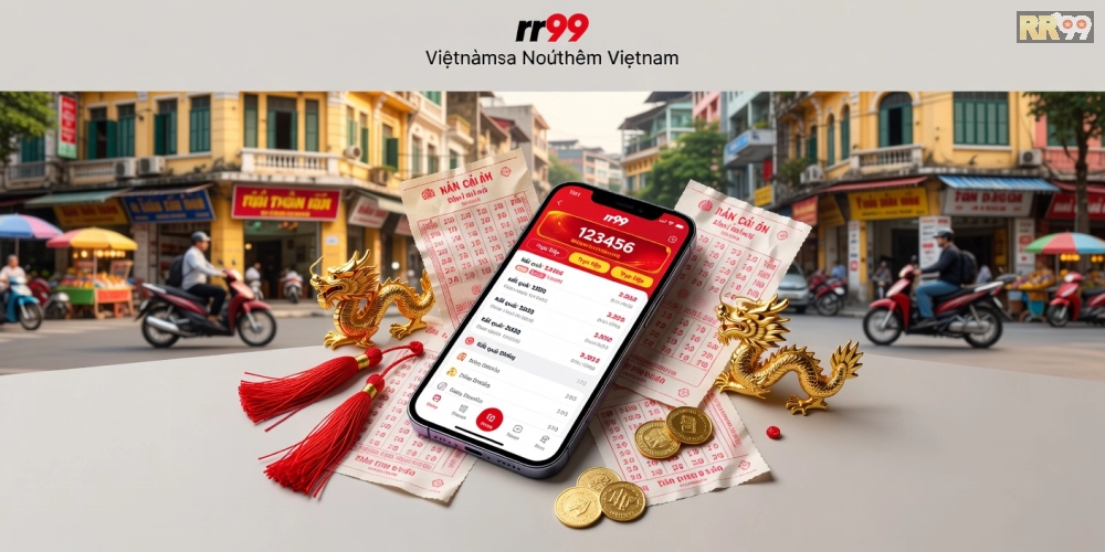 Minh họa khái niệm xổ số miền Bắc rr99 với giao diện hiện đại và kết quả cập nhật