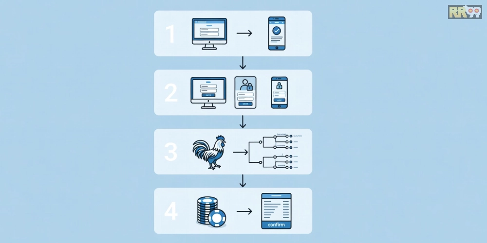 Hướng dẫn từng bước đăng ký và xem đá gà trực tiếp trên rr99 dễ dàng