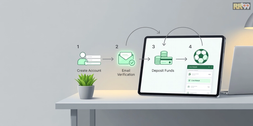 Hướng dẫn từng bước đăng ký và sử dụng 24h thể thao rr99 đơn giản