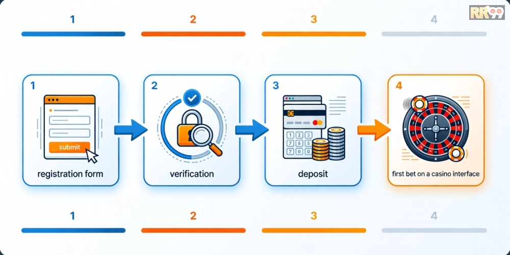 Hướng dẫn từng bước đăng ký và sử dụng trực tiếp casino rr99