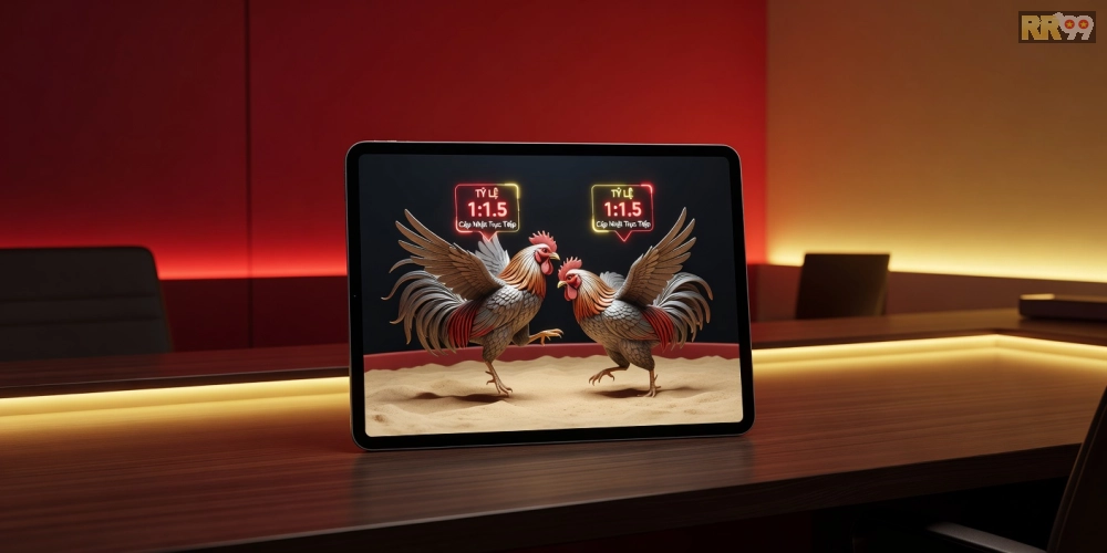 Ảnh giao diện xem trận đá gà trực tiếp trên SV388 với chất lượng HD sắc nét